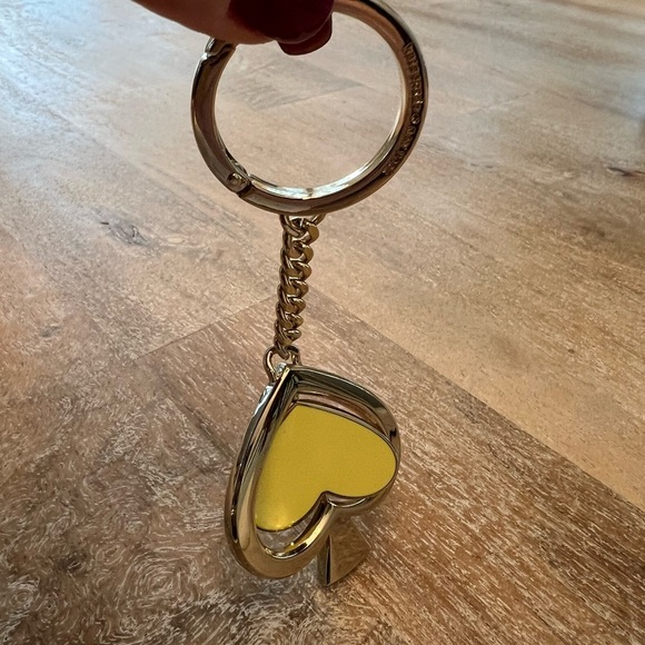Kate Spade Rotating Heart Shaped Keychain - Picture 8 of 12
